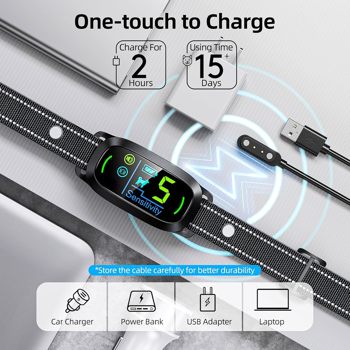 Smart Rechargeable Dog Bark Collar – Safe, Gentle, and Effective Training