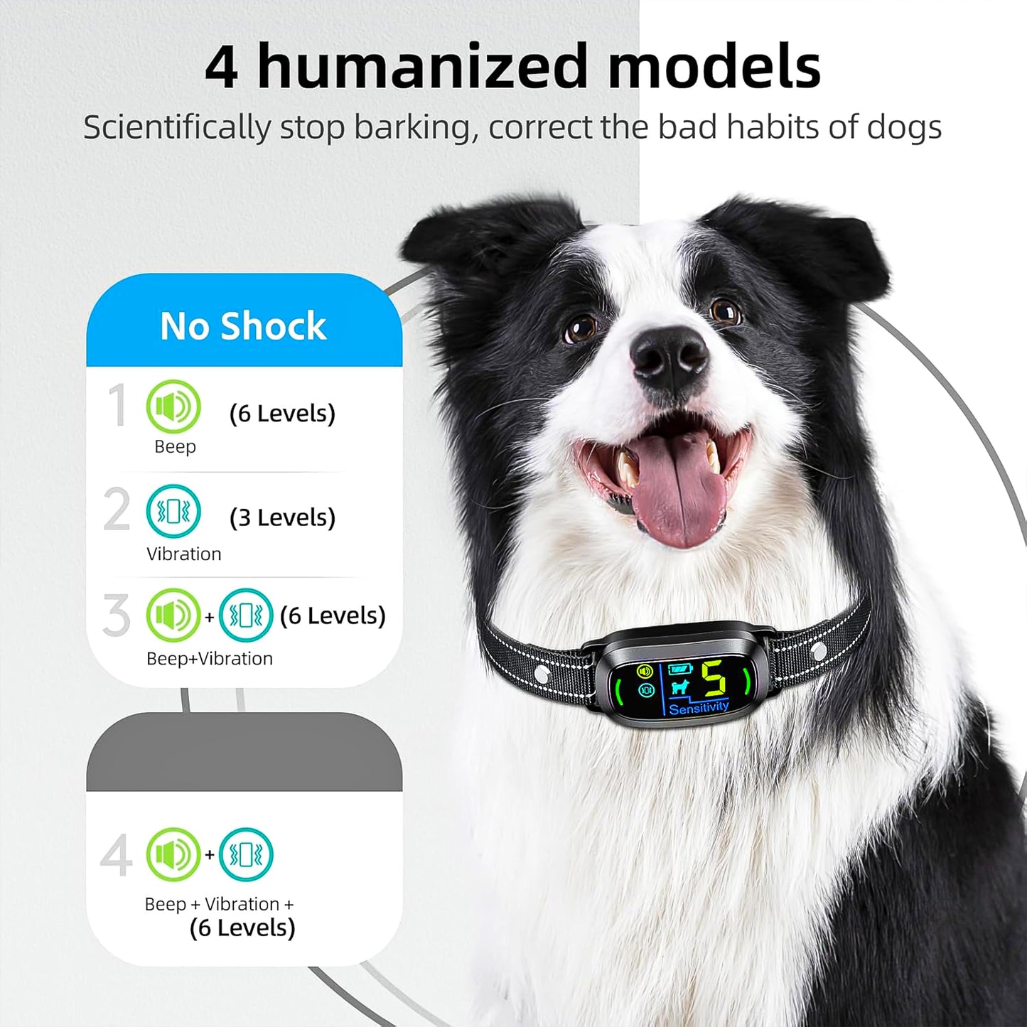 Smart Rechargeable Dog Bark Collar – Safe, Gentle, and Effective Training