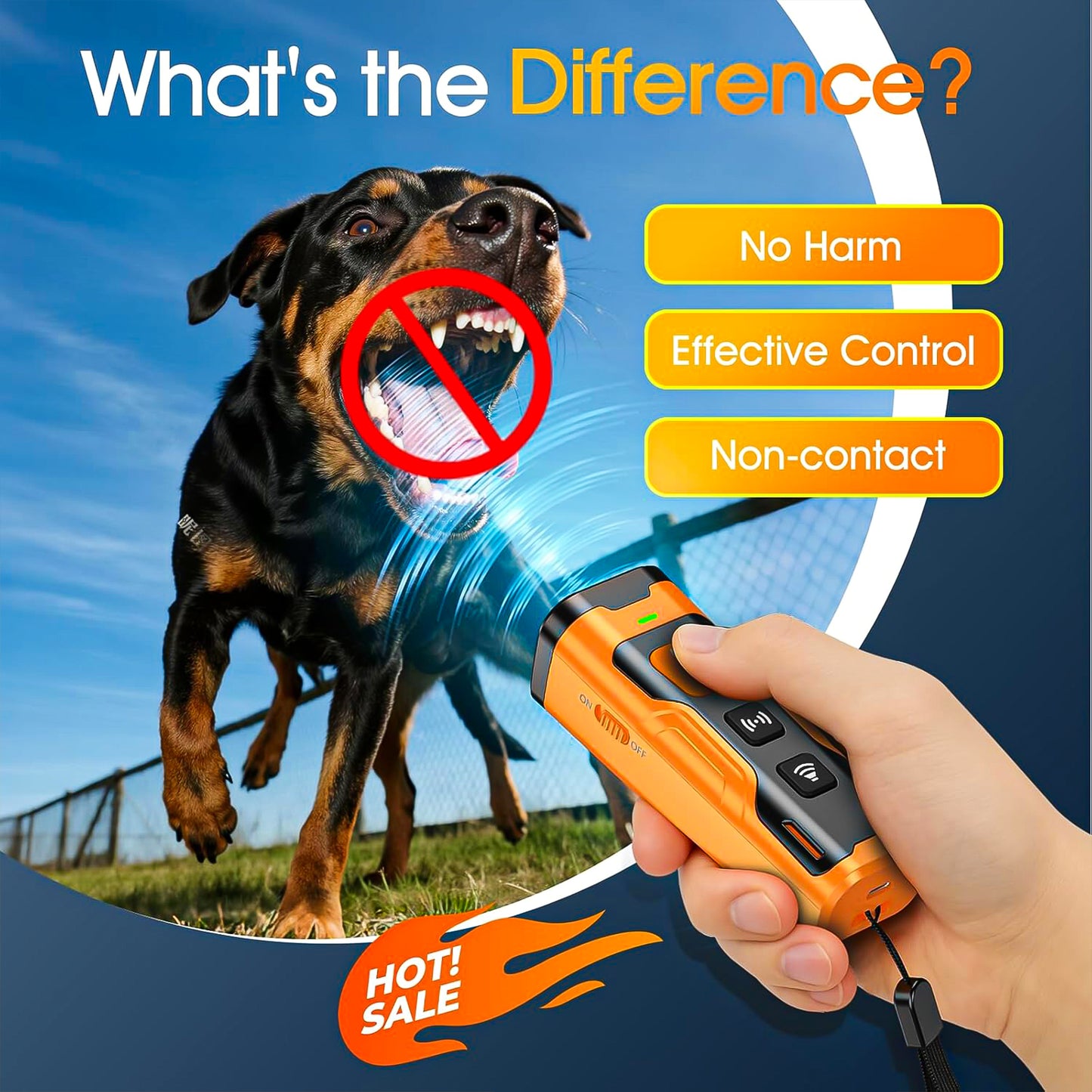 Calm Without Shock - A Safe and Humane Ultrasonic Dog Bark Deterrent Device
