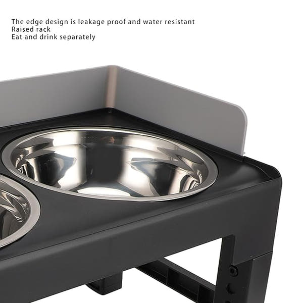 11 degree tilt dog feeder designed for comfortable food and water access