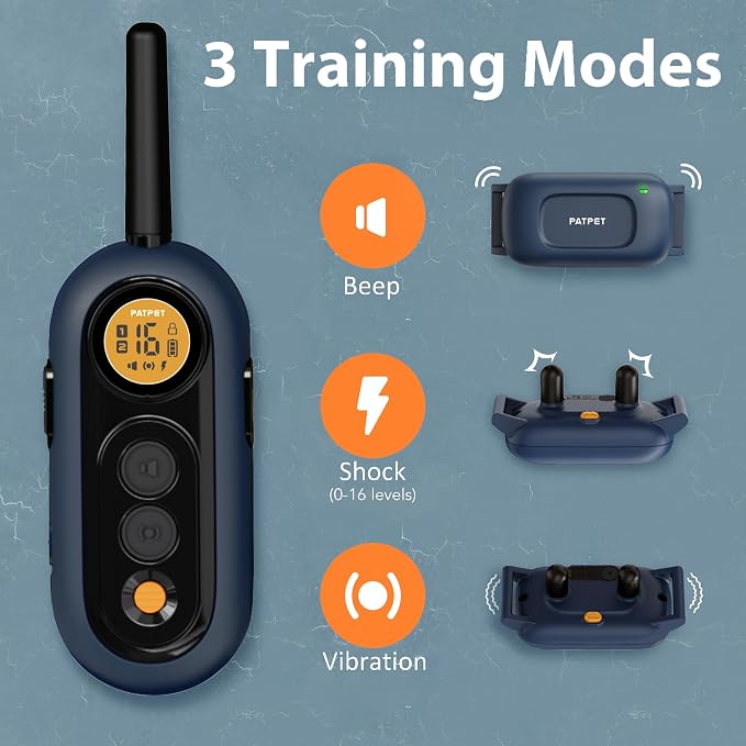 2000FT rechargeable remote dog training collar for small and medium dogs