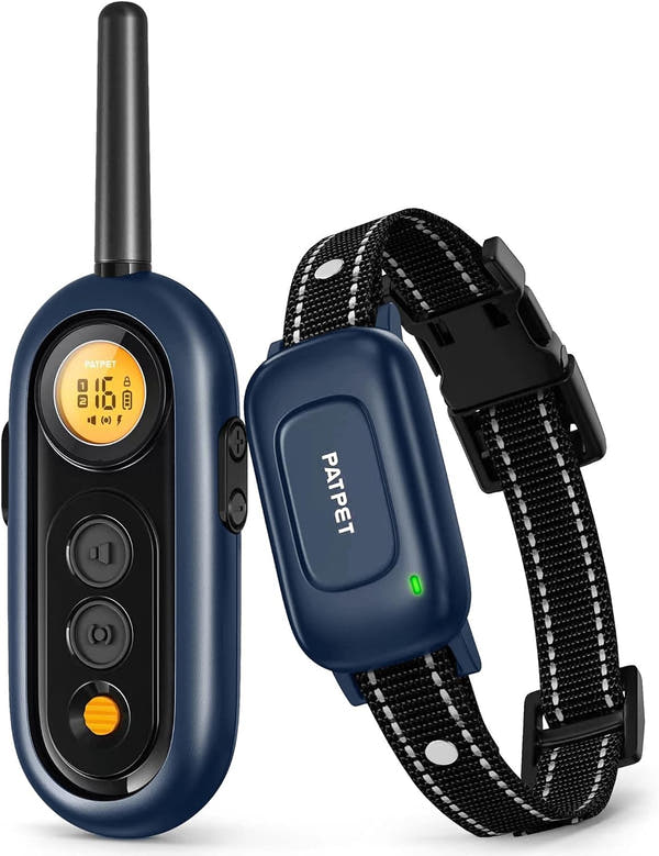 2000FT IPX7 waterproof rechargeable dog training collar with remote, beep, vibration and keypad lock