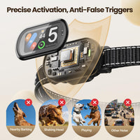 Anti-Bark Dog Collar for Small, Medium & Large Dogs – Smart Dog Bark Stopper with 5 Training Modes, IP67 Waterproof & Rechargeable