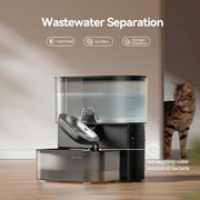 3.5L cat water fountain for convenient daily pet hydration