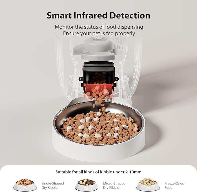 3L pet food dispenser for dry cat and dog food