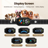 Anti-Bark Dog Collar for Small, Medium & Large Dogs – Smart Dog Bark Stopper with 5 Training Modes, IP67 Waterproof & Rechargeable