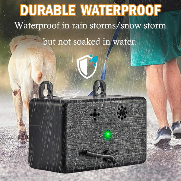 Bark control device with three adjustable ultrasonic training levels