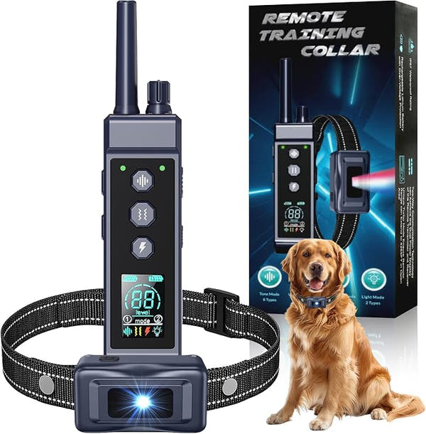 4265FT remote dog training collar with rechargeable controller
