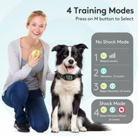 Dog Bark Collar for Small, Medium & Large Dogs – Smart Anti Barking Device with Beep, Vibration & Shock Training Modes