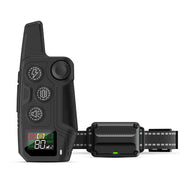Four-channel remote dog training system for controlling compatible electronic receiver collars