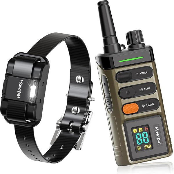 5200FT remote dog training collar with rechargeable handheld controller