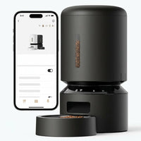 5L automatic cat feeder with WiFi control and timed food dispensing