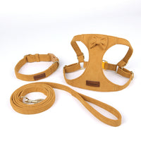 Reflective Dog Harness for Puppies & Small Dogs – 360° Surround Light Chest Strap with Soft Skin-Friendly Design, Adjustable Walking Harness & Traction Rope