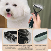 Professional 8-Piece Dog Grooming Kit – Pet Grooming Accessories with Combs, Nail Clippers, Shears, Toothbrush & Foldable Bowl