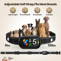 Anti-Bark Dog Collar for Small, Medium & Large Dogs – Smart Dog Bark Stopper with 5 Training Modes, IP67 Waterproof & Rechargeable