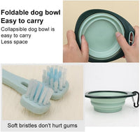 Professional 8-Piece Dog Grooming Kit – Pet Grooming Accessories with Combs, Nail Clippers, Shears, Toothbrush & Foldable Bowl