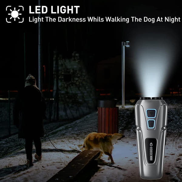 Anti Bark Device for Dogs – Ultrasonic Dog Bark Deterrent, Rechargeable Portable Dog Bark Stopper & Dog Trainer for Indoor & Outdoor Use
