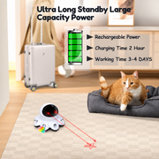 8 hole whack a mole feather cat toy designed for interactive chasing pouncing and indoor play