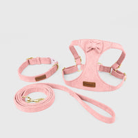 Reflective Dog Harness for Puppies & Small Dogs – 360° Surround Light Chest Strap with Soft Skin-Friendly Design, Adjustable Walking Harness & Traction Rope
