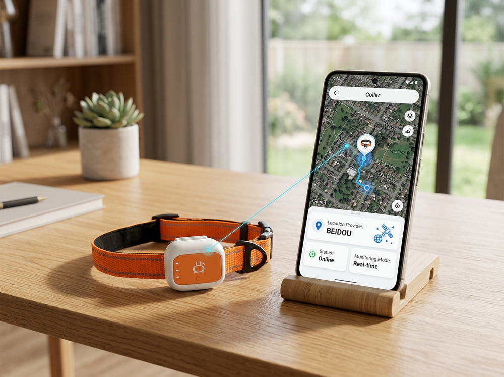 Activating Beidou GPS pet tracker system