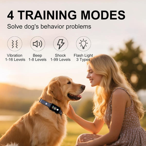 Adjustable electronic dog training collar suitable for different dog sizes