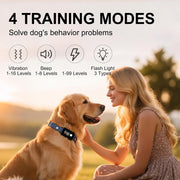 Adjustable electronic dog training collar suitable for different dog sizes