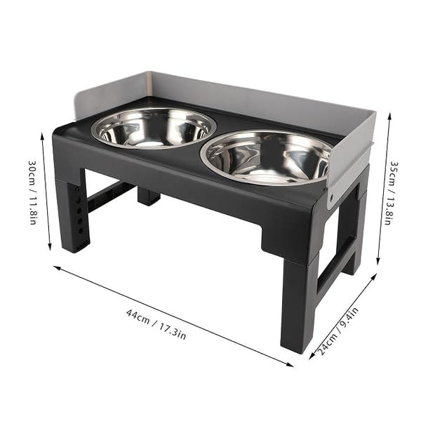 Adjustable dog bowl stand for medium and large dogs