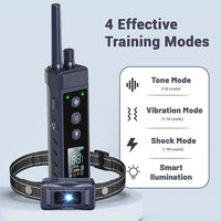 Dog training collar featuring 16 adjustable vibration levels