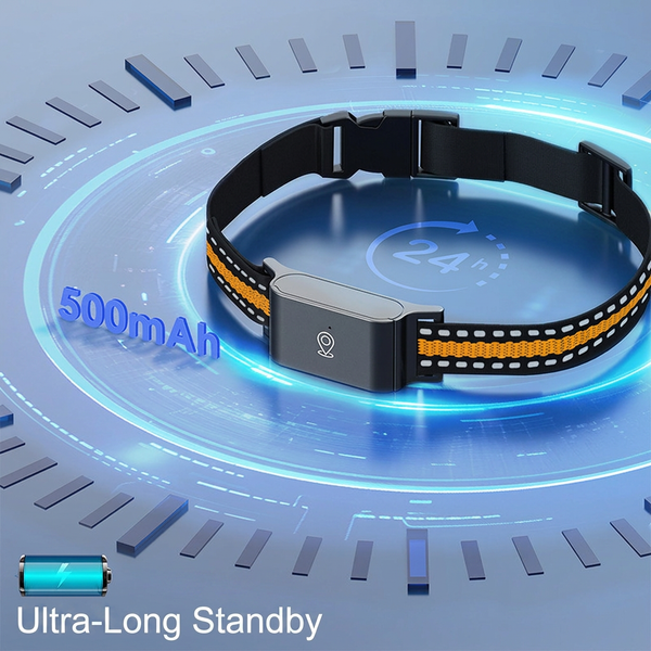 Anti-lost pet collar with GPS tracking for dogs and pets
