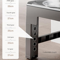 Anti-slip dog feeder with stable raised feeding base