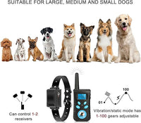 Anti-barking dog collar with remote training functionality