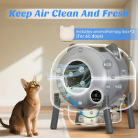 Anti spill cat litter box designed to reduce litter mess