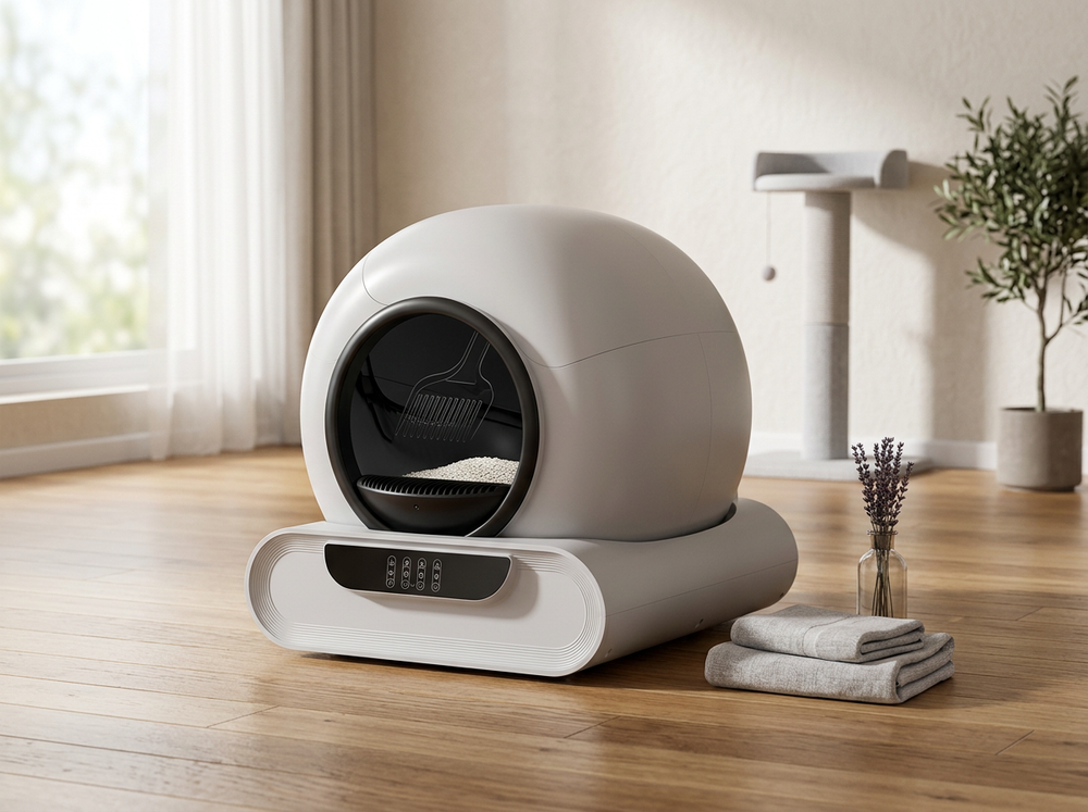 Self cleaning automatic cat litter box
