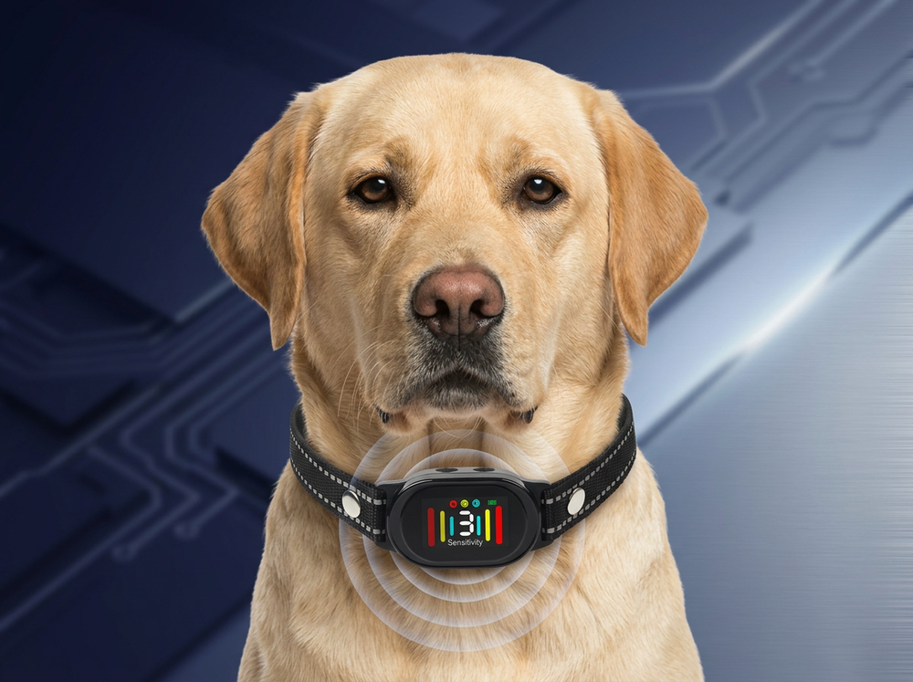 
 Automatic anti-bark collar for smart barking detection.