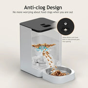 Automatic cat feeder with 4L food storage capacity