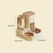 Automatic cat feeder with 2.3L capacity and ceramic feeding bowl