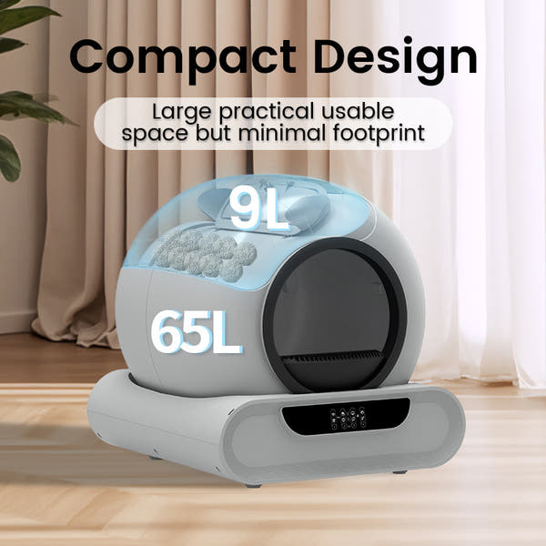 Automatic cat litter box with self cleaning technology and smart control