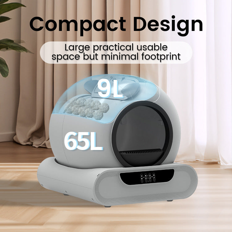 Automatic cat litter box with self cleaning technology and smart control