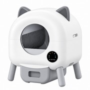Cat litter box with enclosed design