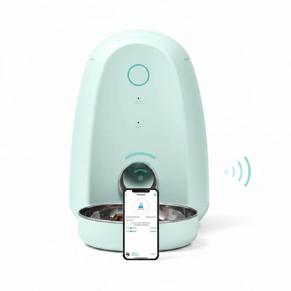 Automatic feeding machine for indoor cats and dogs