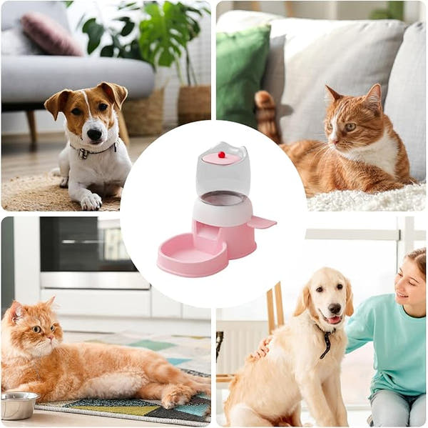 Automatic pet feeder with compact press-type food dispensing system