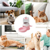 Automatic pet feeder with compact press-type food dispensing system