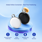 White pet location collar designed for compatible dogs and cats