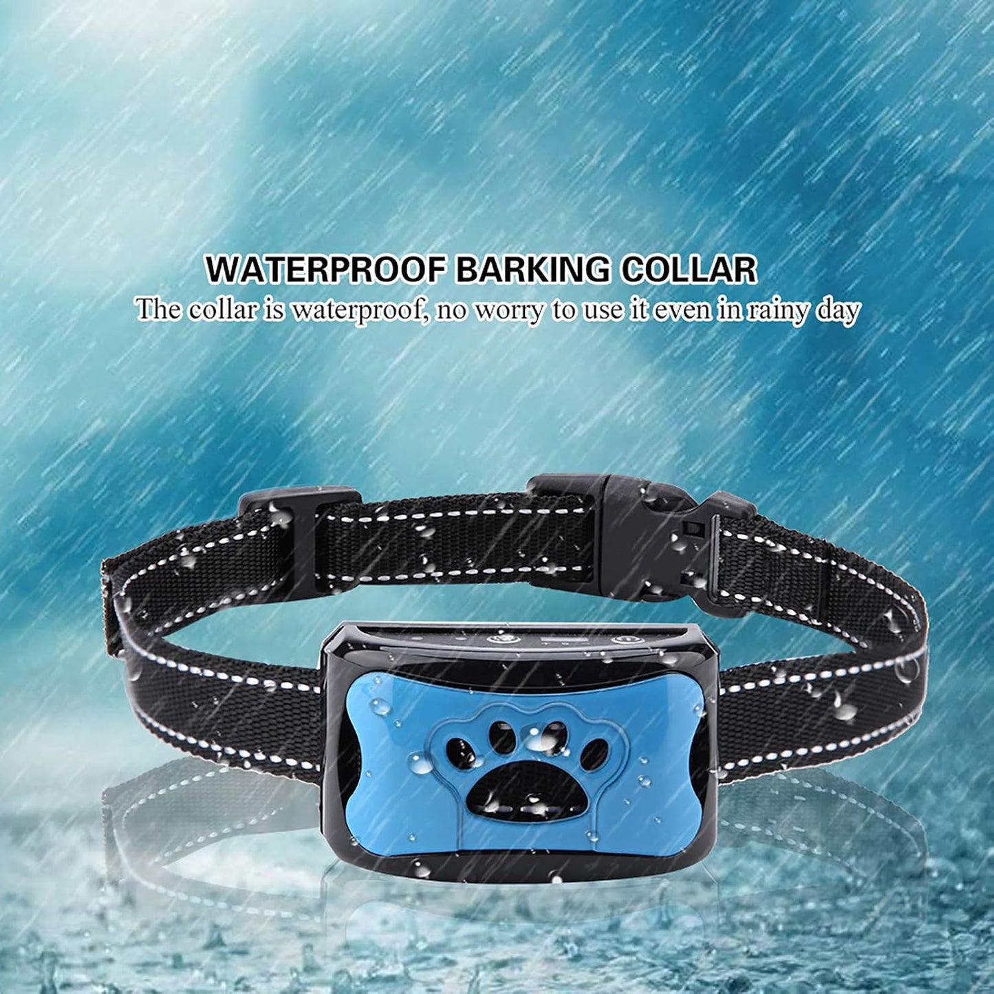 Adjustable anti barking collar suitable for large dogs during supervised training
