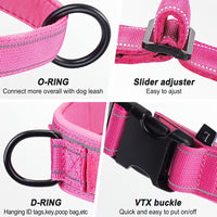 Tactical dog vest harness providing improved walking contro