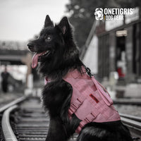 Breathable tactical vest harness for small dogs with adjustable fit