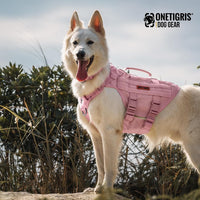 Small dog tactical harness for hiking walking and outdoor activities