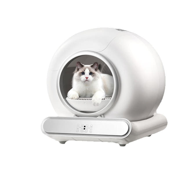 Cat toilet cleaner with automatic waste removal technology