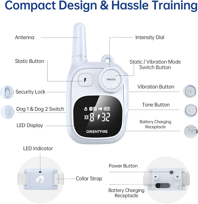 Adjustable remote training collar suitable for cats where appropriate
