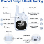 Adjustable remote training collar suitable for cats where appropriate